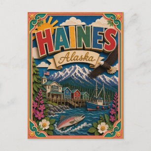 Carte Postale PopCut États Haines Alaska Art Papier