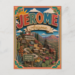 Carte Postale PopCut États Jerome Arizona Art Papier