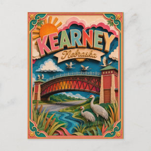 Carte Postale PopCut États Kearney Nebraska Art Papier
