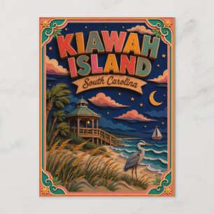 Carte Postale PopCut États Kiawah Island Caroline du Sud Art