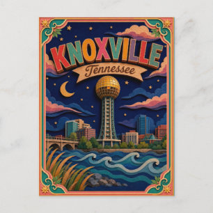 Carte Postale PopCut États Knoxville Tennessee Art Papier