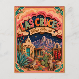 Carte Postale PopCut États Las Cruces Nouveau-Mexique Art Papier