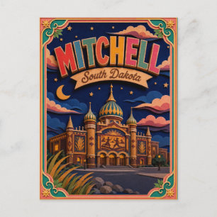Carte Postale PopCut États Mitchell Dakota du Sud Art en Papier