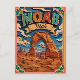 Carte Postale PopCut États Moab Utah Art Papier