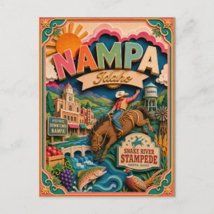 Carte Postale PopCut États Nampa Idaho Art Papier