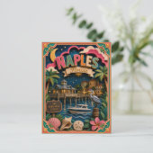 Carte Postale PopCut États Naples Floride Papier Art (Debout devant)