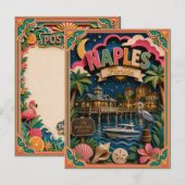 Carte Postale PopCut États Naples Floride Papier Art (Devant / Derrière)