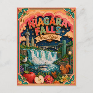 Carte Postale PopCut États Niagara Falls New York Art Papier