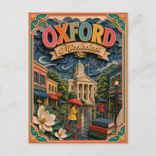 Carte Postale PopCut États Oxford Mississippi Art Papier