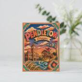 Carte Postale PopCut États Pendleton Oregon Art Papier (Debout devant)