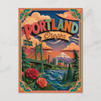 PopCut États Portland Oregon Art Papier