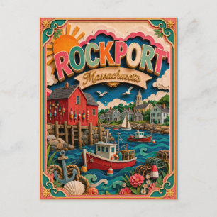 Carte Postale PopCut États Rockport Massachusetts Art Papier