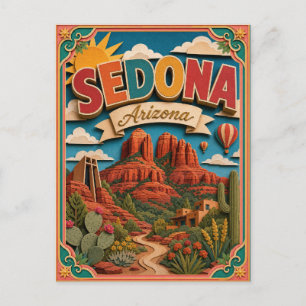 Carte Postale PopCut États Sedona Arizona Art Papier