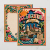 Carte Postale PopCut États St. Augustine Floride Art Papier (Devant / Derrière)