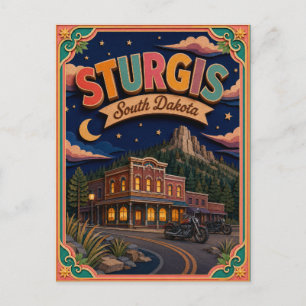Carte Postale PopCut États Sturgis Dakota du Sud Art Papier