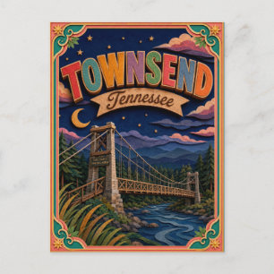 Carte Postale PopCut États Townsend Tennessee Art Papier