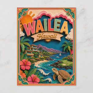 Carte Postale PopCut États Wailea Hawaï Art Papier
