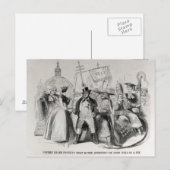 Carte Postale Popery ou No Popery ? 1850 (Devant / Derrière)