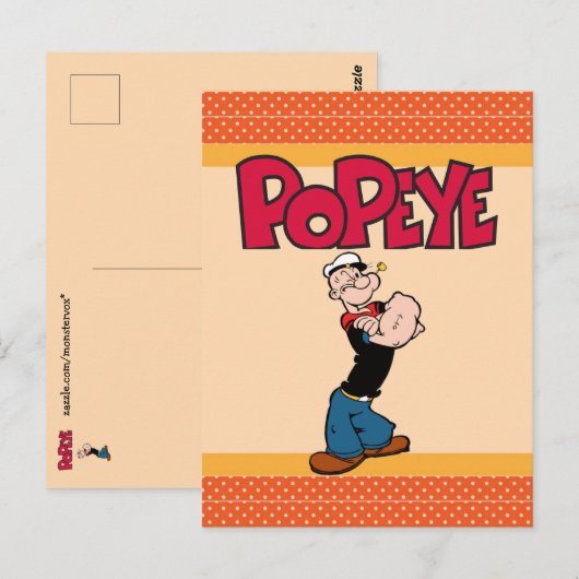 Carte postale Popeye (Devant / Derrière)