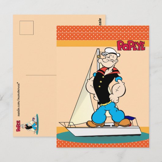 Carte postale Popeye (Devant / Derrière)