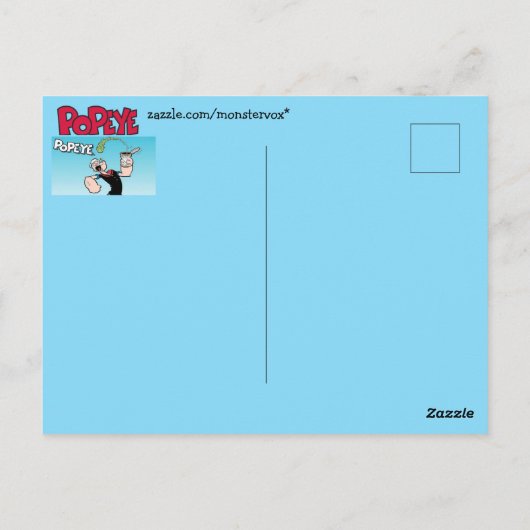 Carte postale Popeye (Dos)
