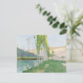 Carte Postale Poplaires Cultivant près d'un cours d'eau (Debout devant)