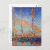 Carte Postale Poplars, automne, effet rose par Claude MonPostcar (Devant / Derrière)