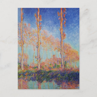 Carte Postale Poplars, automne, effet rose par Claude MonPostcar