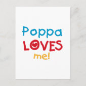 Carte Postale Poppa m'aime T-shirts et cadeaux (Devant)