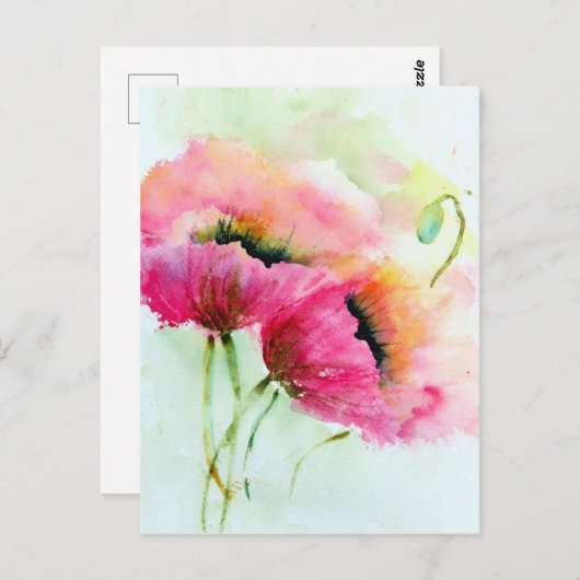 Carte postale - Poppies (Devant / Derrière)