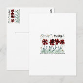 Carte Postale Poppies (Devant / Derrière)