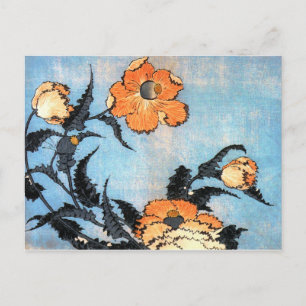 Carte Postale Poppies, Katsushika Hokusai
