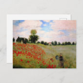 Carte Postale Poppies Monet (Devant / Derrière)