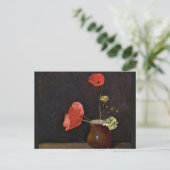 Carte Postale Poppies, peinture florale d'Odilon Redon (Debout devant)