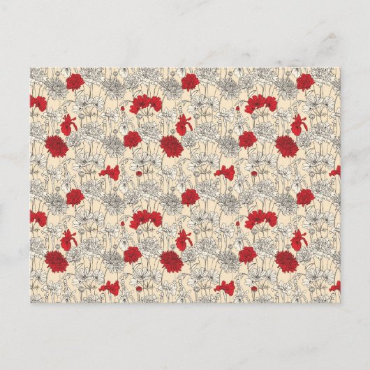 Carte Postale Poppies rouges (Devant)