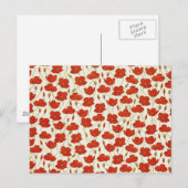 Carte Postale Poppies vintages (Devant / Derrière)