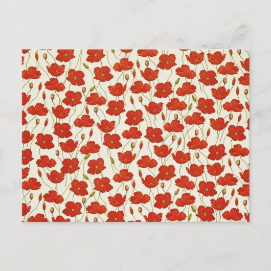 Carte Postale Poppies vintages (Devant)
