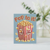 Carte Postale Poppin' avec Style - "Pop to it!" (Debout devant)