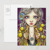 Carte Postale Poppy bleu (Devant / Derrière)