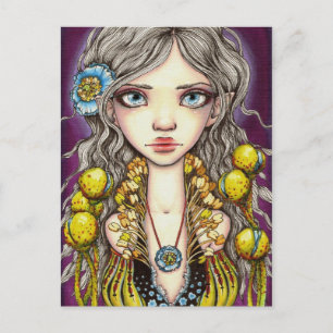 Carte Postale Poppy bleu