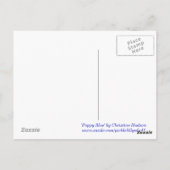 Carte postale 'Poppy Blue' (Dos)