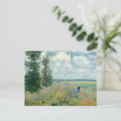 Carte Postale Poppy Fields near Argenteuil by Claude Monet (Debout devant)