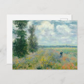 Carte Postale Poppy Fields near Argenteuil by Claude Monet (Devant / Derrière)