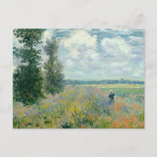 Carte Postale Poppy Fields near Argenteuil by Claude Monet (Devant)