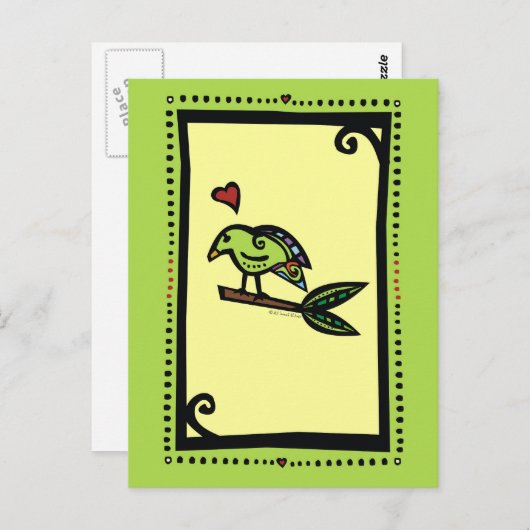 CARTE POSTALE "POPPY" L'INSÉPARABLE (Devant / Derrière)