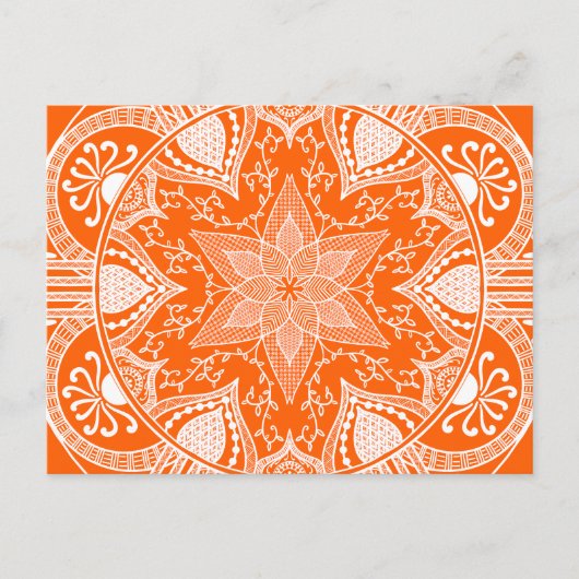 Carte Postale Poppy Mandala (Devant)