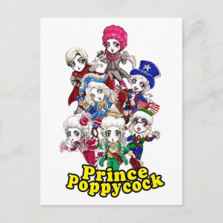 Carte postale Poppycock Party