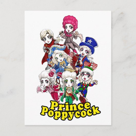 Carte postale Poppycock Party (Devant)