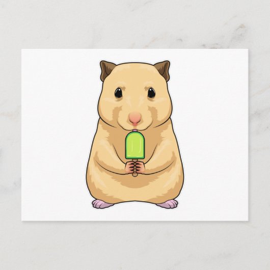 Carte Postale Popsicle de hamster (Devant)