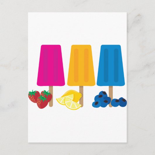 Carte Postale Popsicles (Devant)